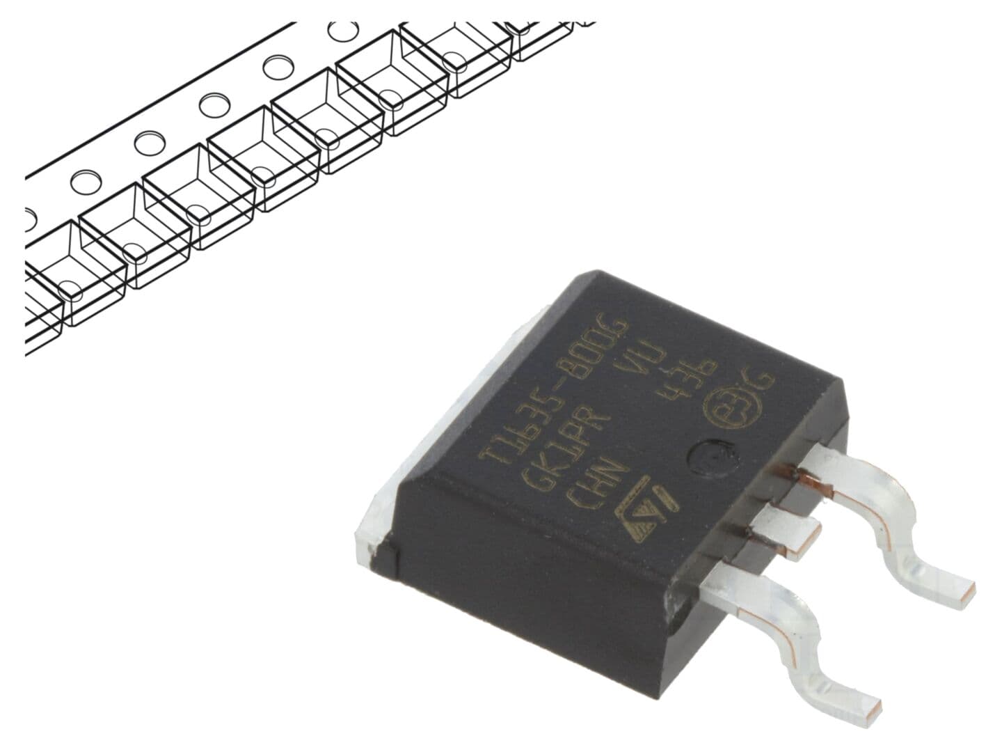 Triac 800V 16A D2PAK STMicroelectronics