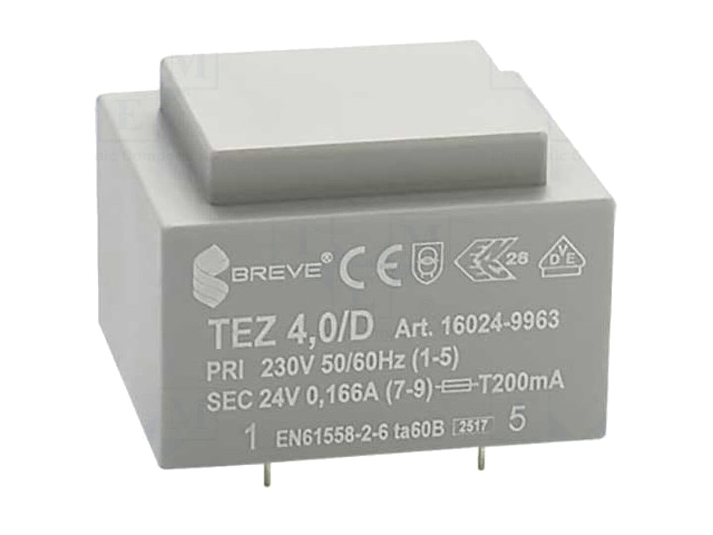Transformator Încapsulat 4VA 230VAC 24V