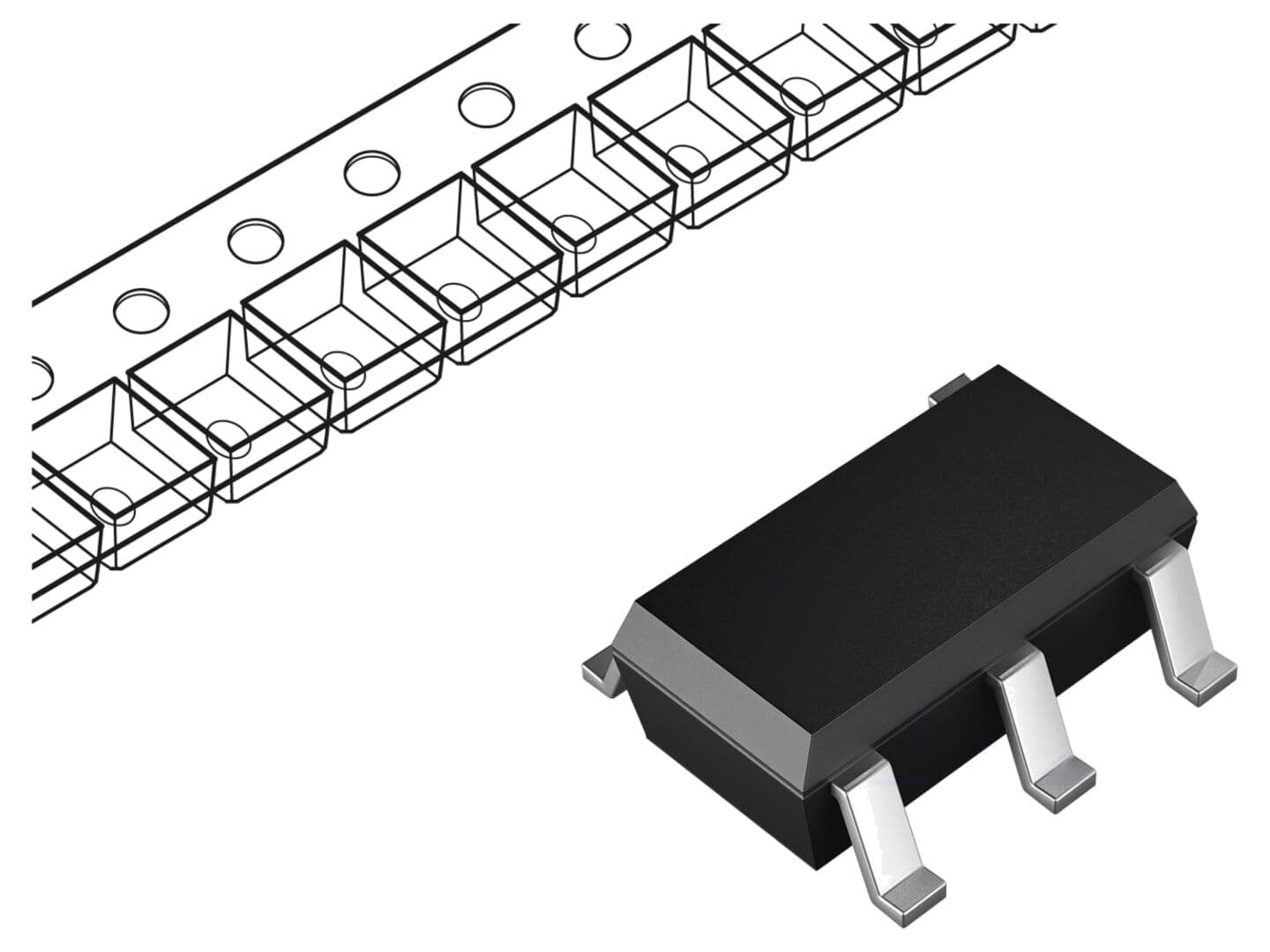 Comparator low-power ONSEMI TS391SN2T1G, 2-36V, TSOP5 SMT