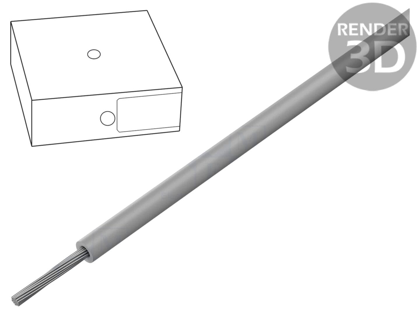 Cablu ÖLFLEX® WIRE MS1 1mm², 18AWG, PVC, gri