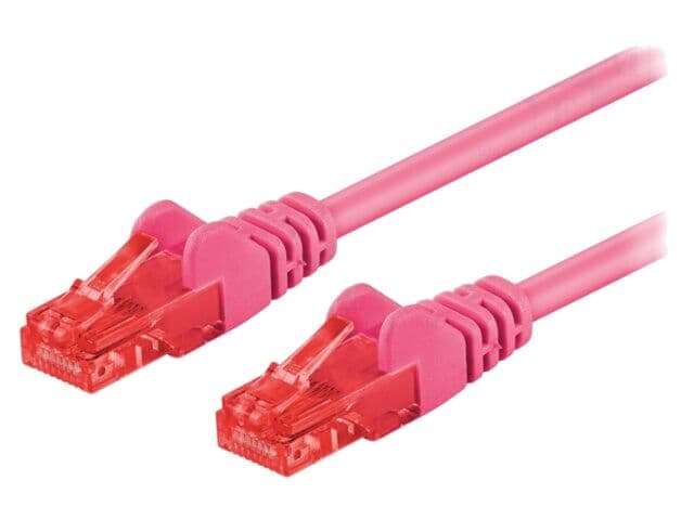Patch cord U/UTP Cat 6 RJ45 Goobay - 0.25m, litat, CCA