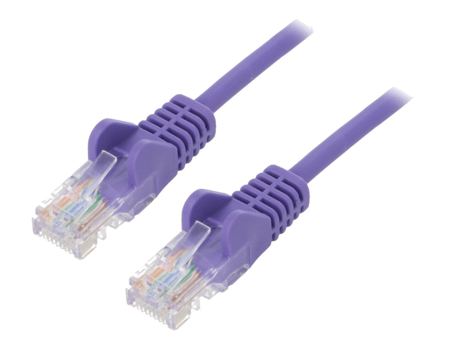 Patch cord U/UTP Cat 6, RJ45 mufă, 1m, violet - Goobay