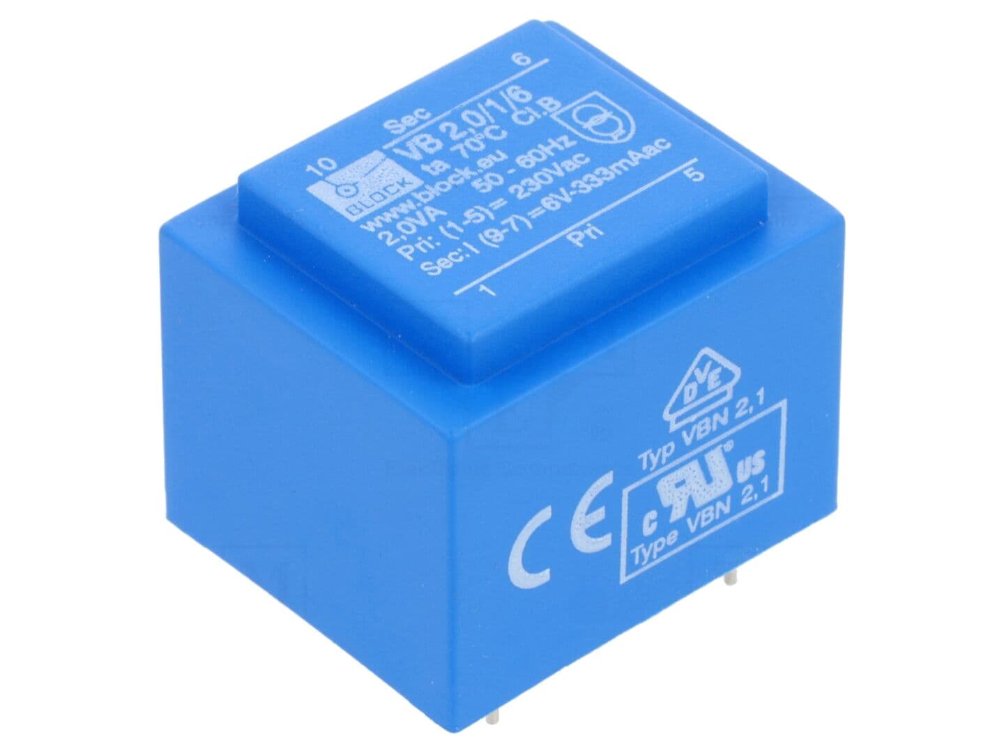 Transformator încapsulat 2VA 230VAC 6V