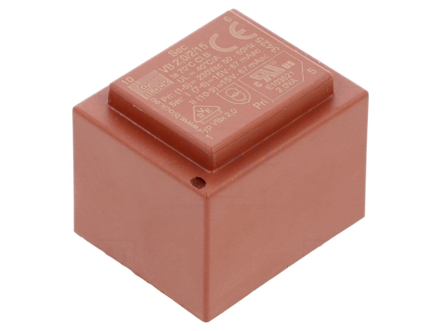 Transformator PCB încapsulat 2VA, 230VAC