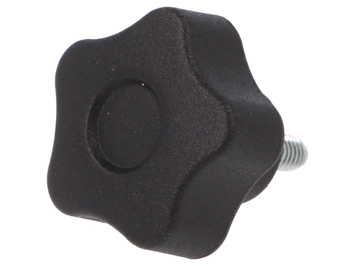 Buton de reglare Ø 25mm cu filet M4, capac negru - ELESA+GANTER