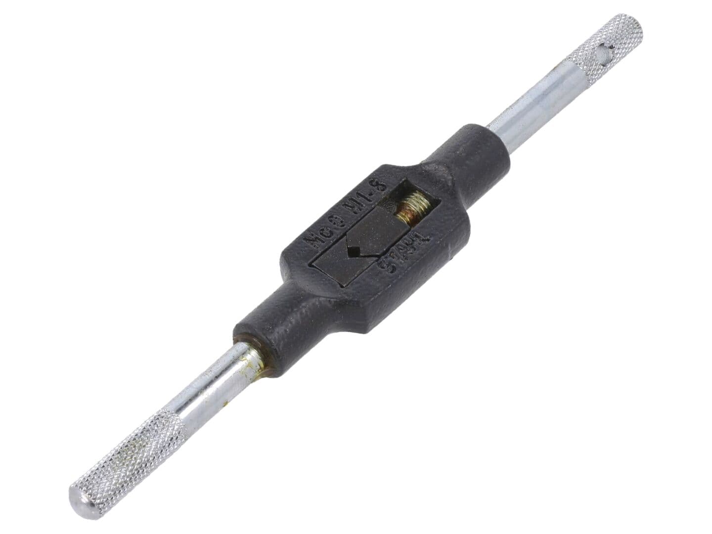 Mâner pentru burghie de filetat VÖLKEL - Oţel, L: 130mm, conform DIN 1814