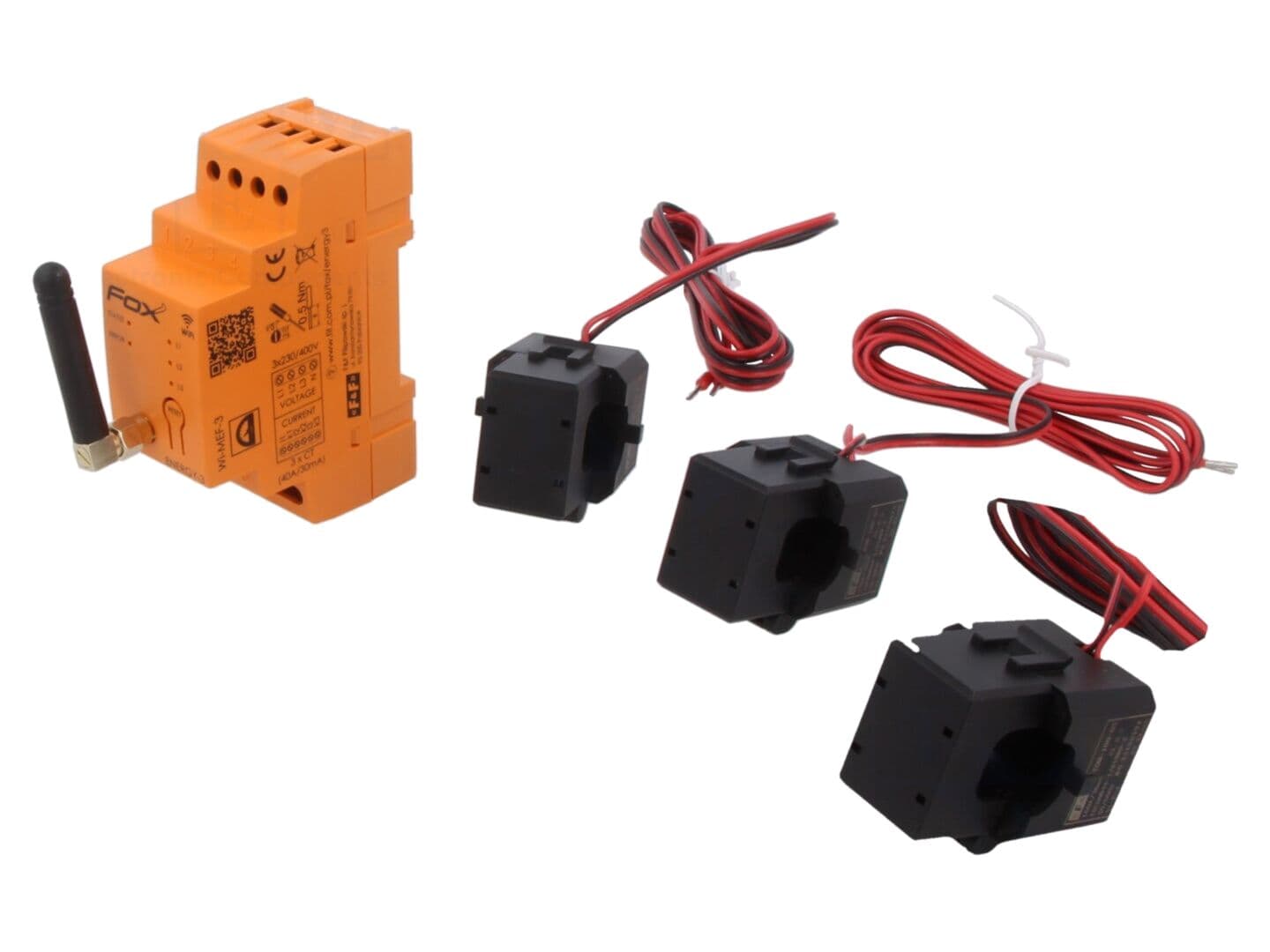 Monitor energie electrică WIFI pentru şină DIN, 100A, IP20 - F&F