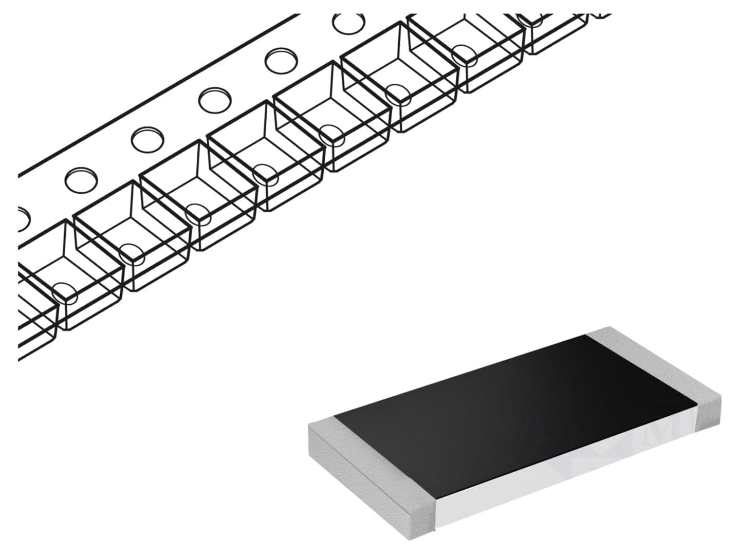 Rezistor SMD 2512 metal strip şunt de curent VISHAY pentru măsurare