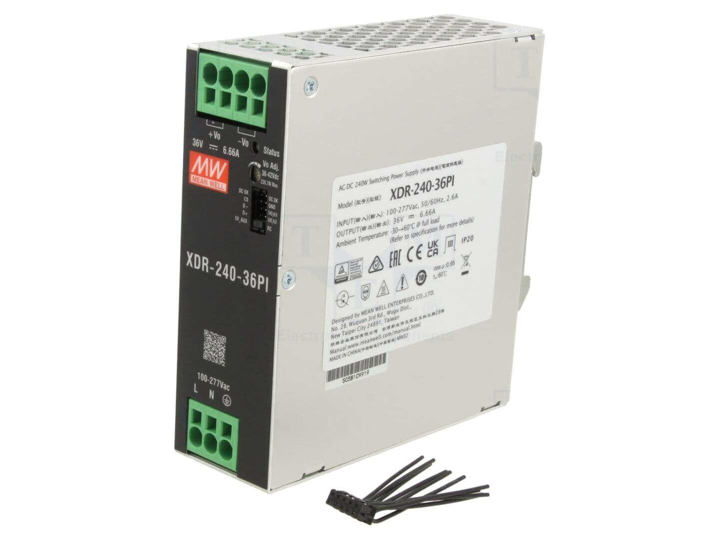 Alimentator pulsatoriu pentru şină DIN 240W 36VDC - MEAN WELL