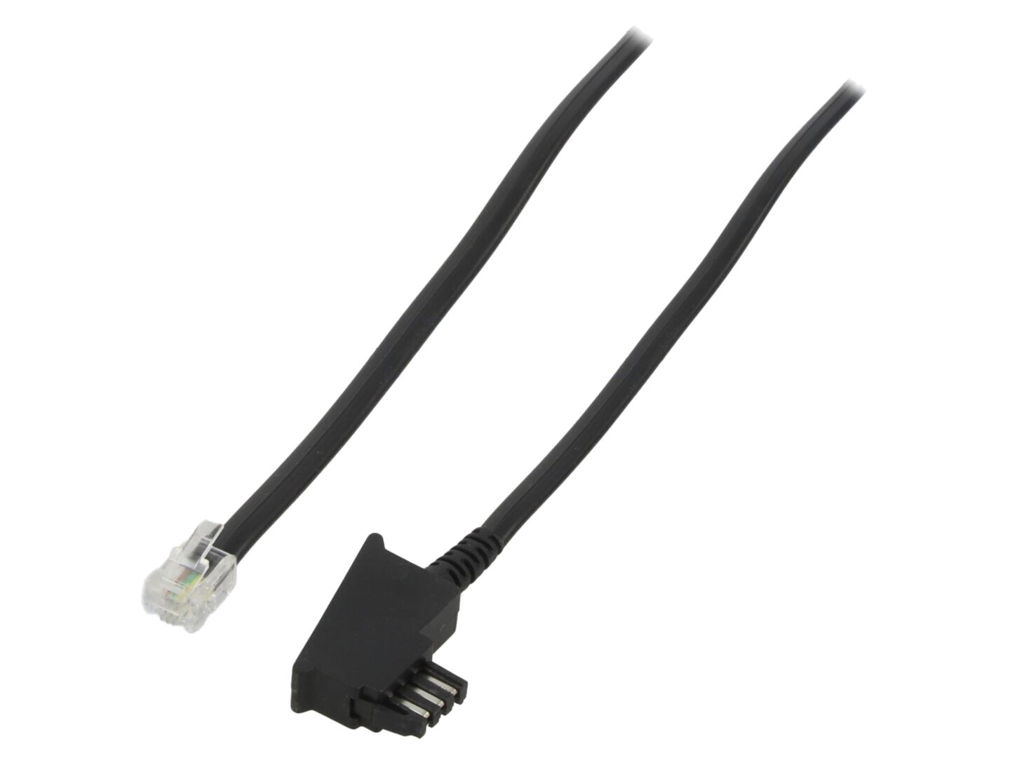 Cablu Telefon RJ11 Goobay 10m Negru Mufă F TAE Fire CCA 50940 (50940 ...